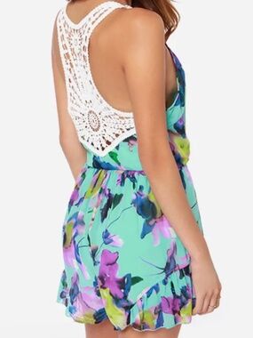 Lulus floral print Romper